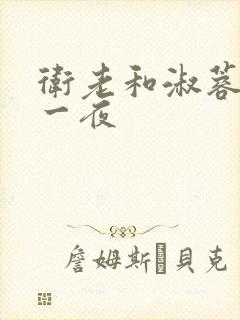 卫老和淑蓉销魂一夜