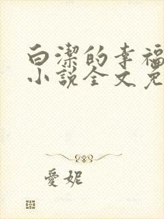 白洁的幸福生活小说全文免费笔趣阁阅读