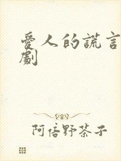 爱人的谎言电视剧