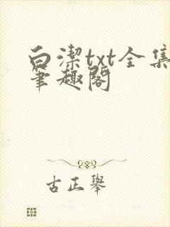 白洁txt全集笔趣阁