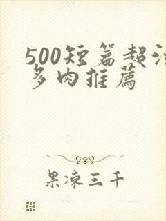 500短篇超污多肉推荐