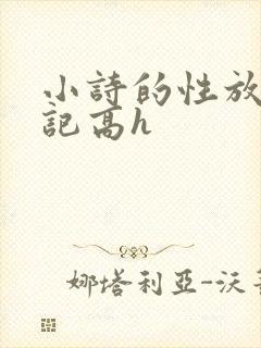 小诗的性放荡日记高h