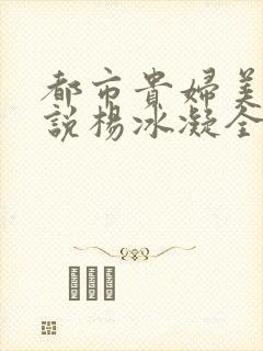 都市贵妇美腿小说杨冰凝全文阅读