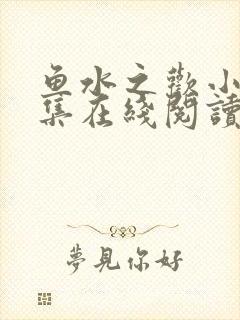 鱼水之欢小说全集在线阅读