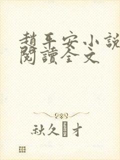 赵平安小说免费阅读全文