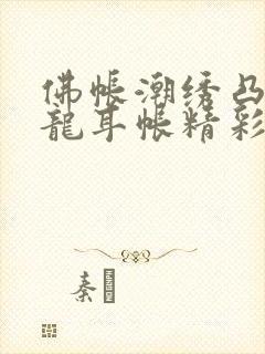 佛帐潮绣凸浮双龙耳帐精彩片段