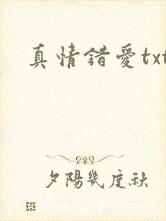 真情错爱txt