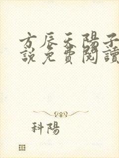 方辰天阳子的小说免费阅读