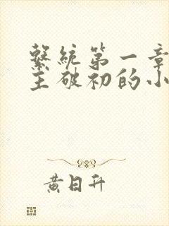 系统第一章给宿主破初的小说