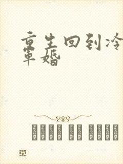 重生回到冷战前军婚