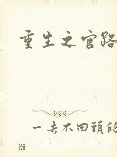 重生之官路风流