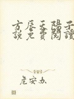 方辰天阳子的小说免费阅读