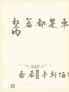 整篇都是车的多肉