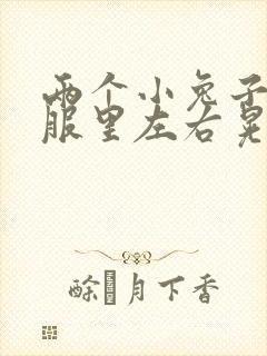 两个小兔子在衣服里左右晃