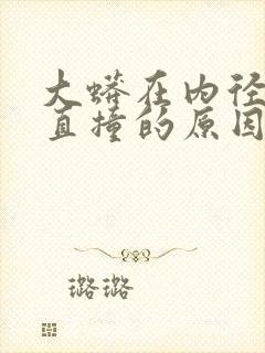 大蟒在内径横冲直撞的原因