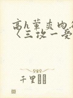 高h荤爽肉欲文〈三攻一受