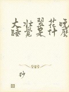 大壮翠花晚上不睡觉是什么电视剧