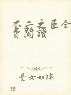 不二之臣全文免费阅读