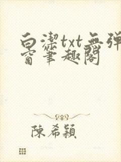白洁txt无弹窗笔趣阁