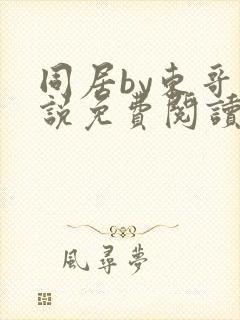 同居by东哥小说免费阅读全文无弹窗