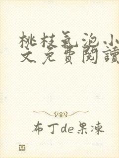 桃枝气泡小说全文免费阅读