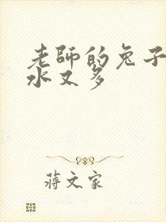 老师的兔子又软水又多