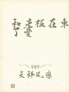 和老板在车里做了爱