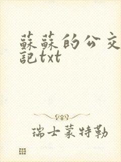 苏苏的公交车日记txt