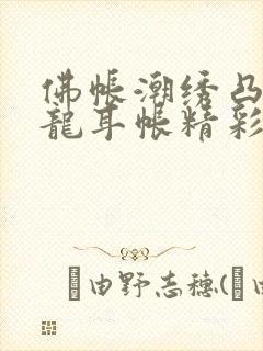 佛帐潮绣凸浮双龙耳帐精彩片段