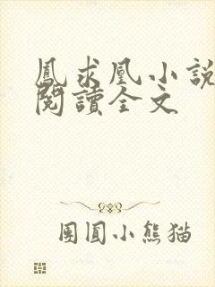 凤求凰小说免费阅读全文