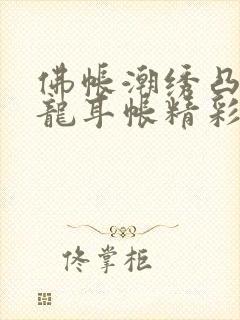 佛帐潮绣凸浮双龙耳帐精彩片段