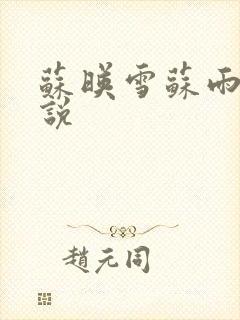 苏映雪苏雨柔小说
