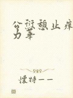 公愆憩止痒古悦力华