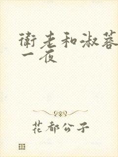 卫老和淑蓉销魂一夜