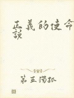 正义的使命 小说