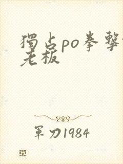 独占po拳击馆老板