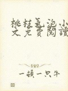桃枝气泡小说全文免费阅读