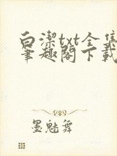 白洁txt全集笔趣阁下载