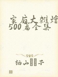 家庭大杂烩小说500篇全集