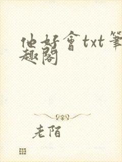 他好会txt笔趣阁