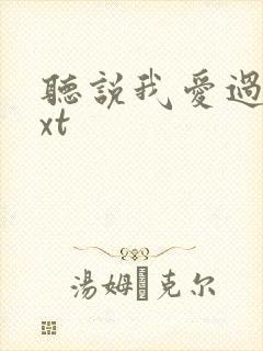 听说我爱过你txt