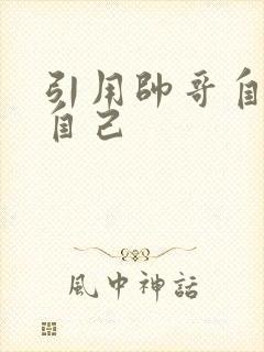 引用帅哥自己玩自己