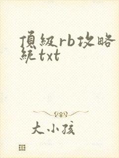 顶级rb攻略系统txt