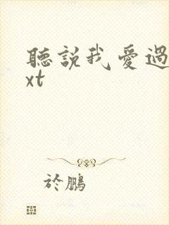 听说我爱过你txt