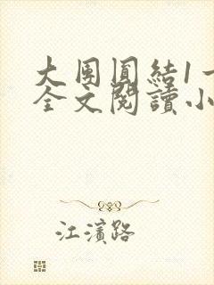 大团圆结1一6全文阅读小说