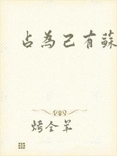 占为己有苏静初