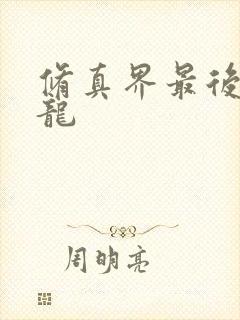 修真界最后一条龙