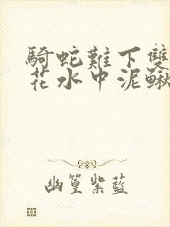 骑蛇难下双金银花水中泥鳅双男主