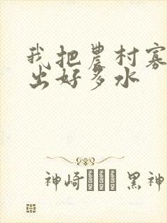 我把农村寡妇日出好多水