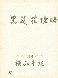 黑莲花攻略手册